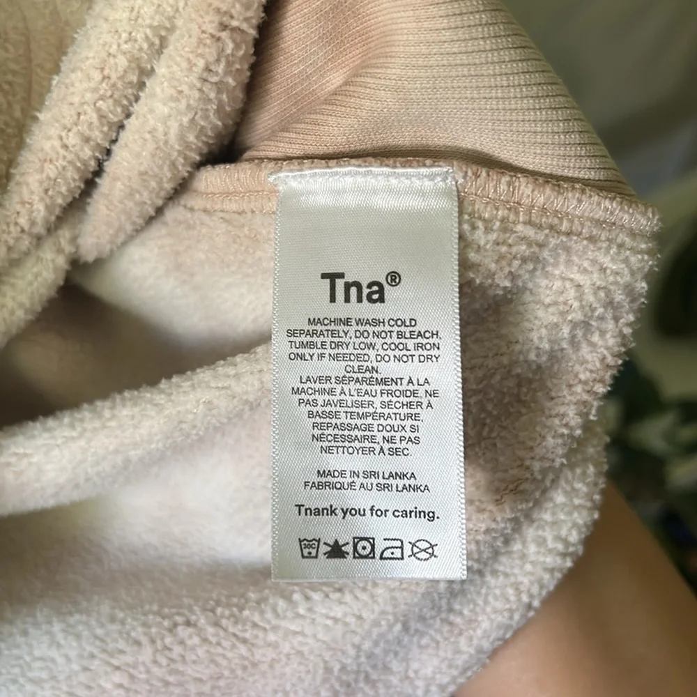 TnA tie Dyed Hoodie. Size 2 Oversized Tan - Picture 9 of 14